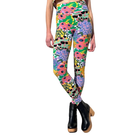 Nooworks Pants - Nooworks ‘People I’ve Loved’ Floral Multicolored Leggings Size L